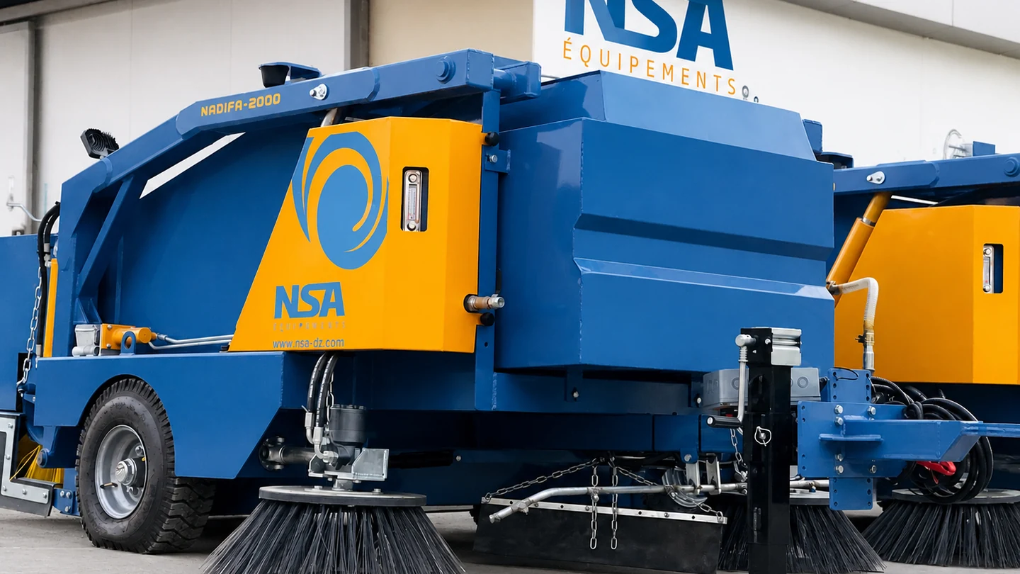 Balayeuse compacte NSA NADIFA bleue et orange